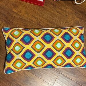 Colorful Geometric Pattern Pillow 25x13 inch